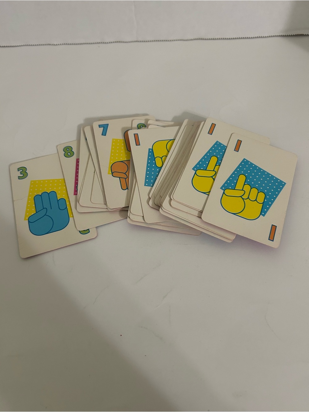 1990 Milton Bradley Hands Down Game Replacement Part - Deck of 42 Cards - USA